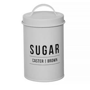 Pote para Açúcar Manhattan em Aço Galvanizado Branco 900 ml POTE177BR - Hauskraft