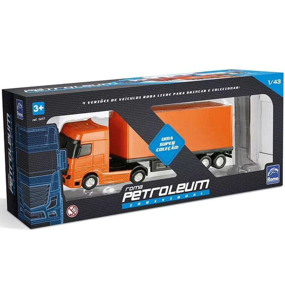 Caminhão Carreta Diamond Truck Baú - 67cm - Roma Brinquedo