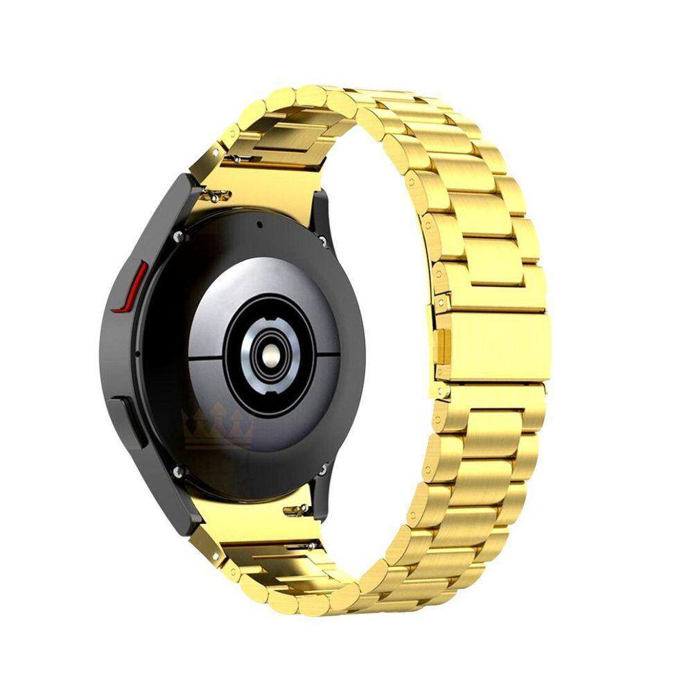 Pulseira Elos Aço Inoxidável + Película Para G. Watch4 44Mm