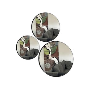 Trio Espelho Redondo Decorativo com Moldura