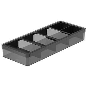 Organizador de Talheres Clear 37,5x15x5,6cm Preto OCG1000 - Ou