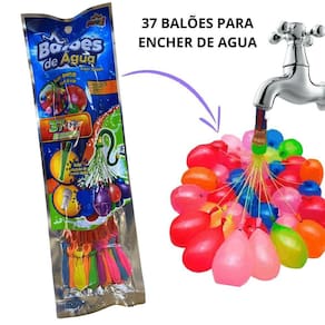 Kit Com 37 Balões De Agua Para Guerra De Bexiga Com Amigos