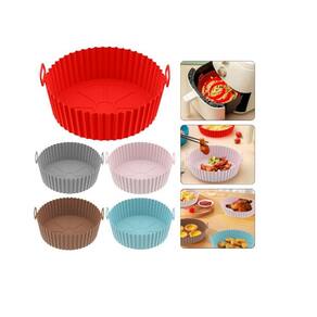 Kit 6 Formas De Silicone Airfryer Reutilizável Anti aderente