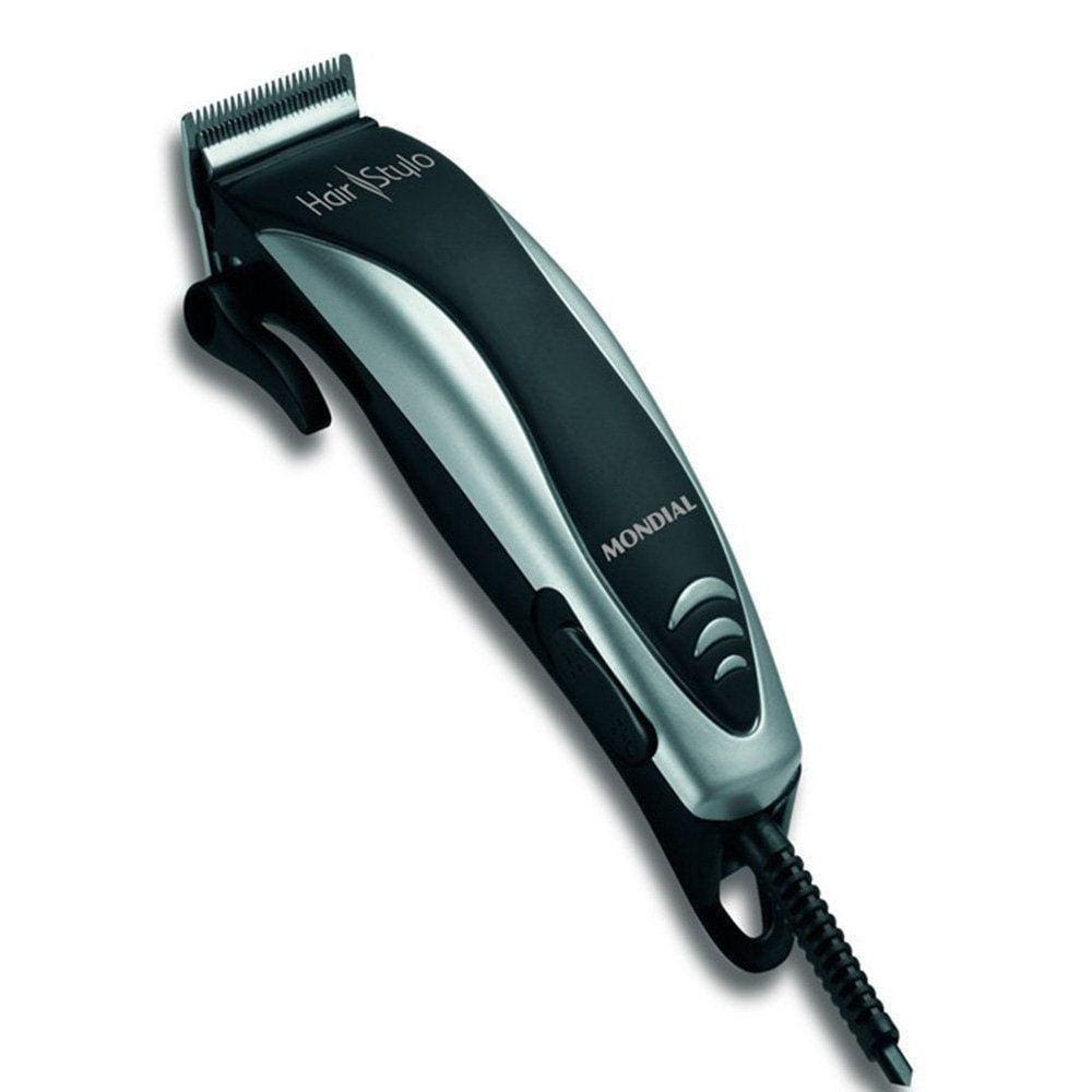 Máquina De Cortar Cabelo Mondial Cr-02 Preto/prata 220v