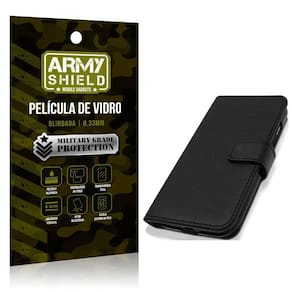 Capa Flip Carteira Samsung S22 Pro + Película 3D - Armyshield