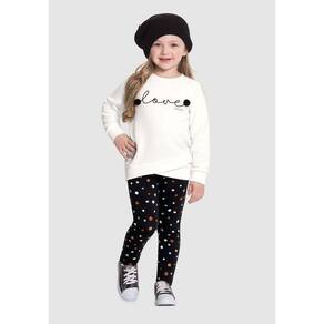 Calça Legging Infantil Flanelada - Hola Kids Moda Bebê e Infantil