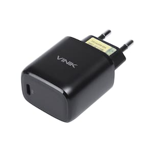 Carregador de Parede 20W com 1 Saida Tipo C 12V 1.67A Preto