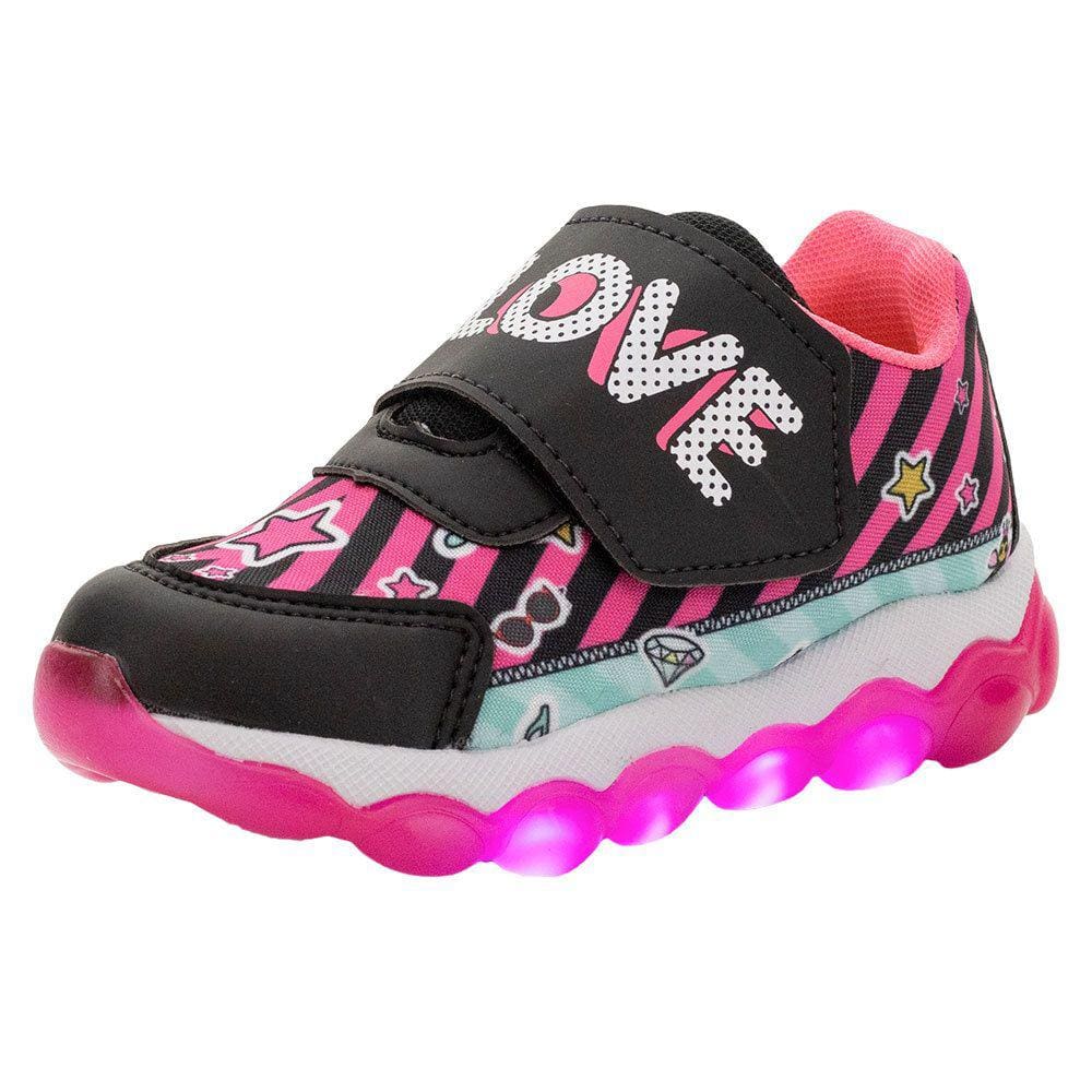 Tênis Infantil Feminino Led Minipé - Mp2205