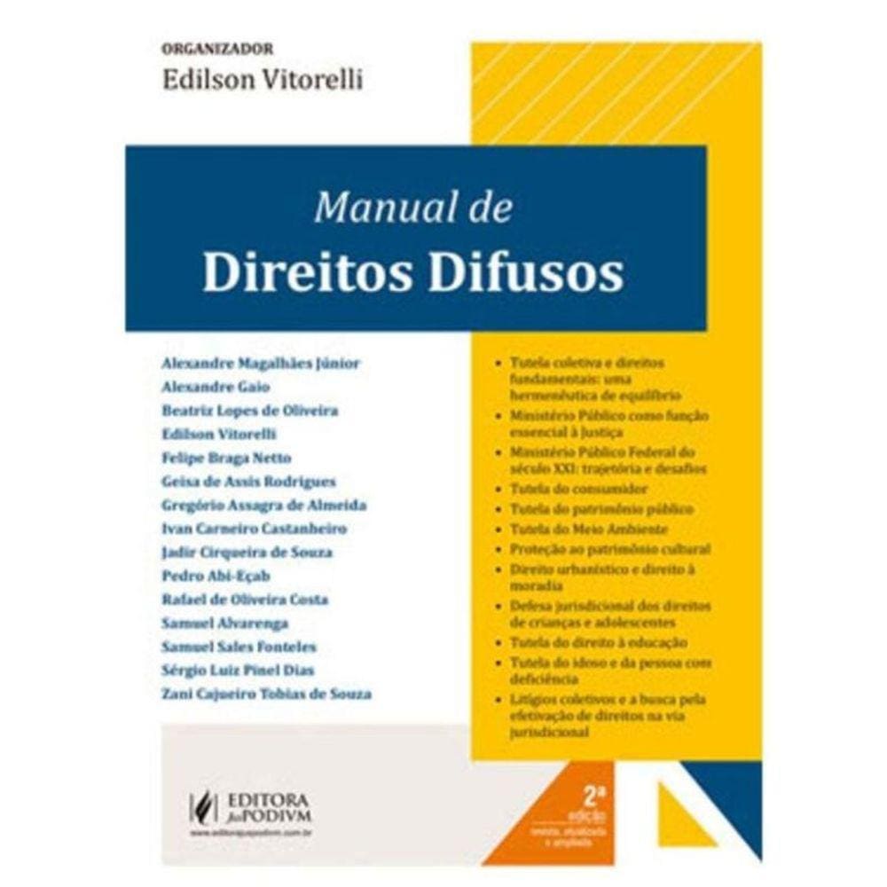 Manual De Direitos Difusos - (Juspodivm)