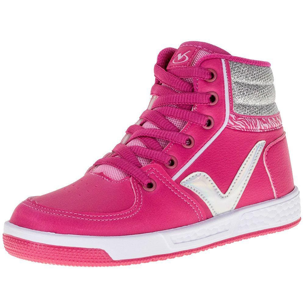 Tênis Infantil Feminino Cano Alto Via Vip - Vv3804