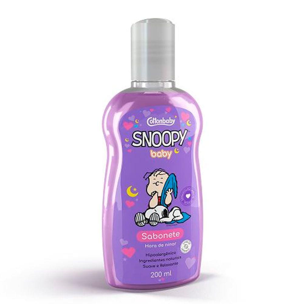 Sabonete Líquido Cottonbaby Snoopy Baby Hora de Ninar 200ml