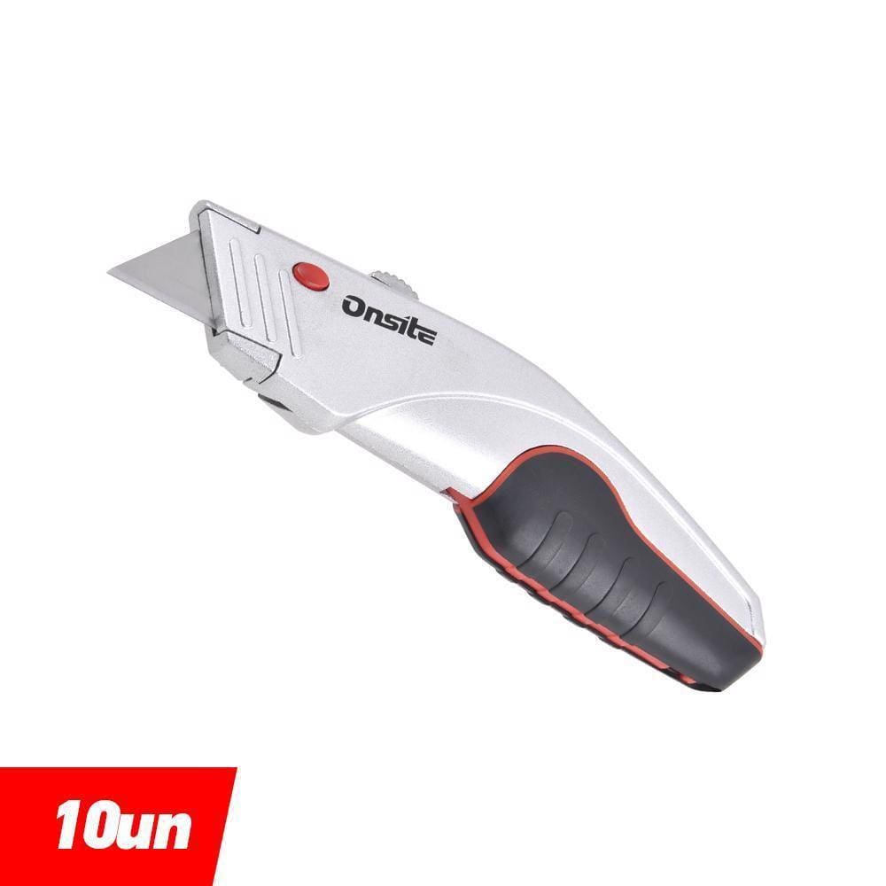 Jogo De Estilete De Segurança Retrátil 165Mm 10 Peças Onsite