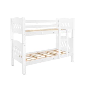 Beliche Solteiro Perola - Branco Liso Vira Duas Camas 100% Mdf