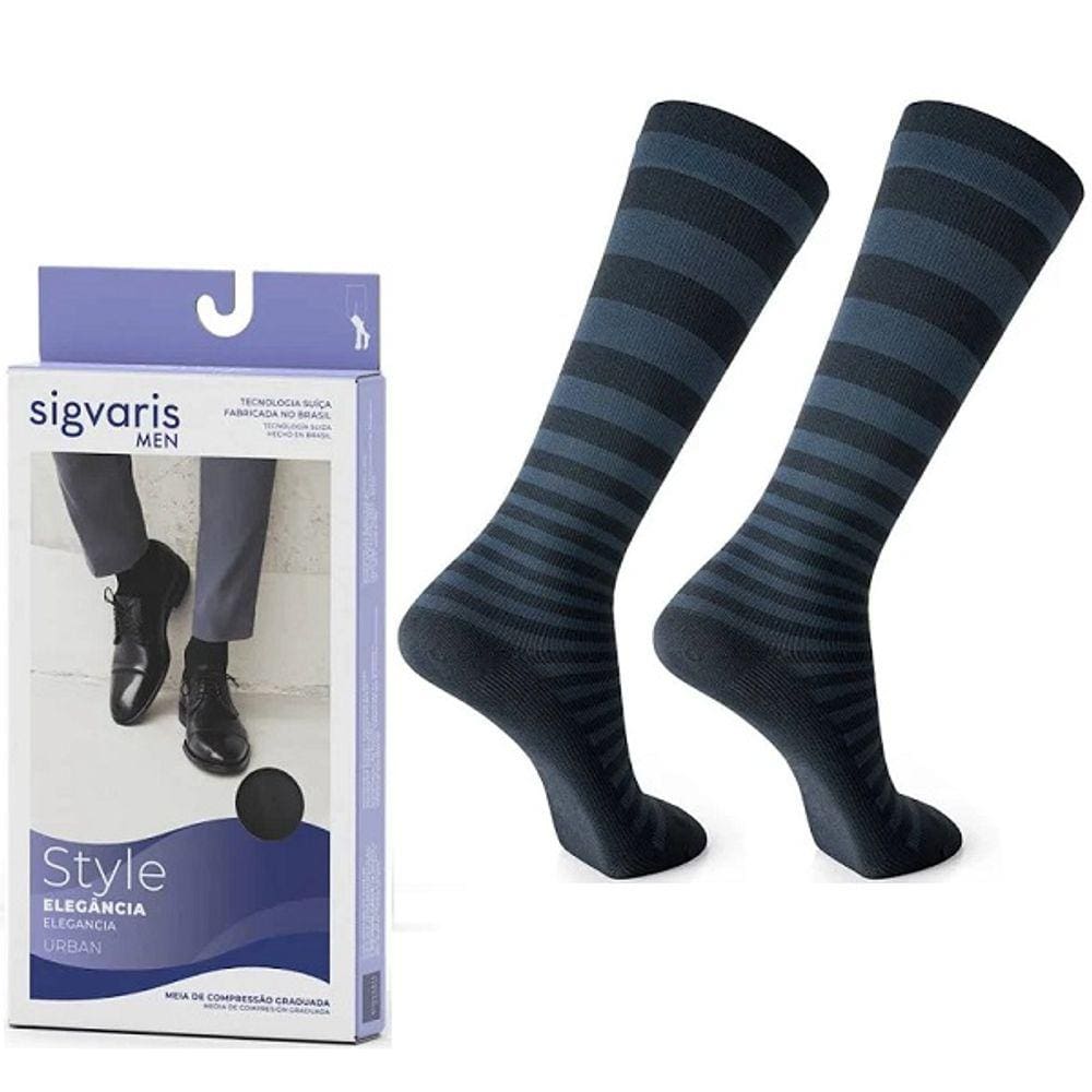 Meia 3/4 Panturrilha Masculina 193 15-20 MMHG URBAN Sigvaris