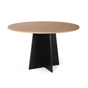 Mesa de Jantar Redonda 4 Lugares 90cm Isabela Jade/Preto - Straub Web