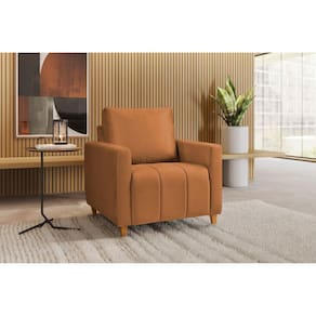 Poltrona em Veludo Amelie Yescasa Terracota