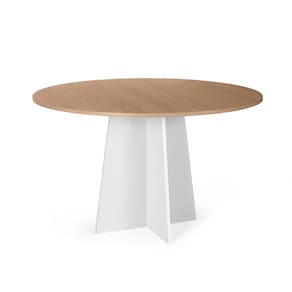 Mesa de Jantar Redonda 6 Lugares 120cm Isabela Jade/Branco - Straub Web