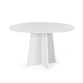 Mesa de Jantar Redonda 4 Lugares 90cm Isabela Branco - Straub Web