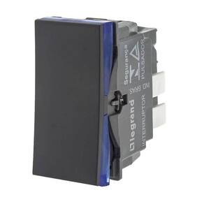 Módulo Pulsador 2A 250V Preto Pial Plus+ 611013Pt Legrand