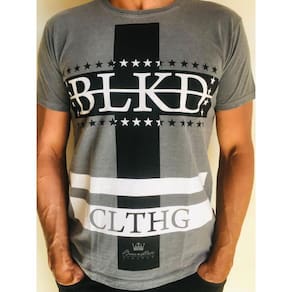 T-shirt Estonada Cruz com encolhimento zero 100% algodão