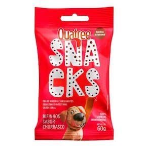 Snacks Quatree Bifinhos Caes Sabor Churrasco 60Gr