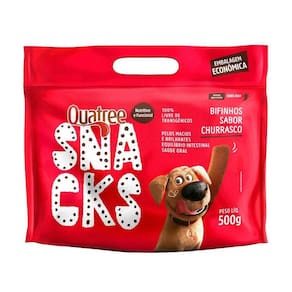 Snacks Quatree Bifinhos Caes Sabor Churrasco 500Gr