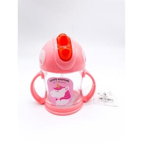Garrafa Infantil De Plástico Com Canudinho - 300ml