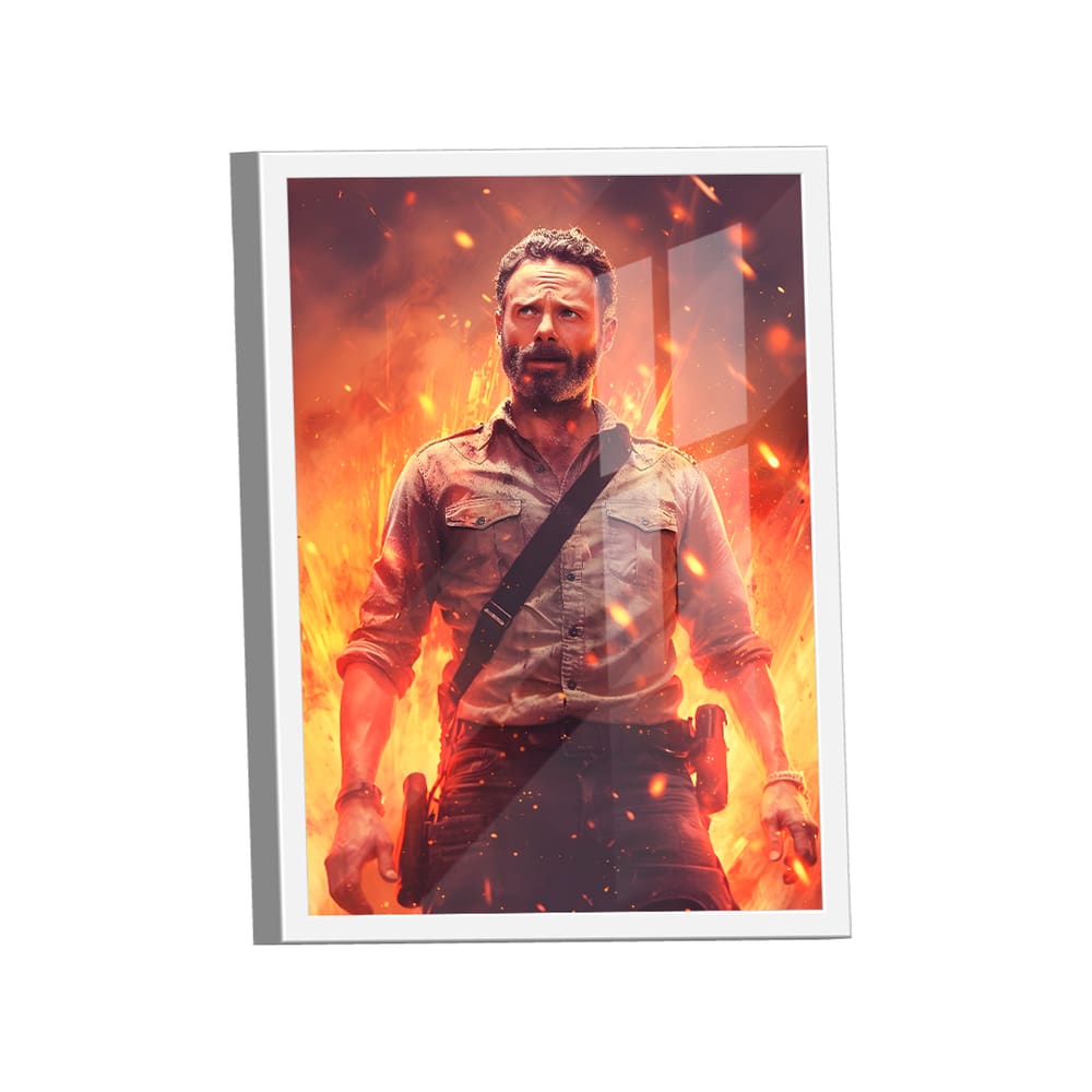 Quadro Rick Grimes -- BR ARTES