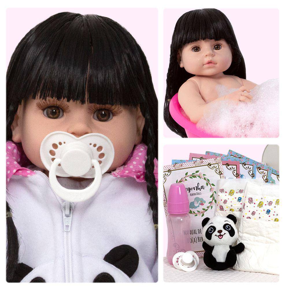 Bebe Reborn Menina Panda