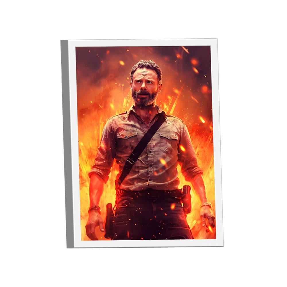 Quadro Rick Grimes -- BR ARTES