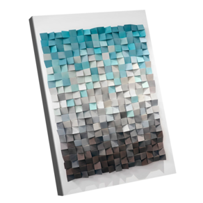 Quadro Azul 3D Effect -- BR ARTES