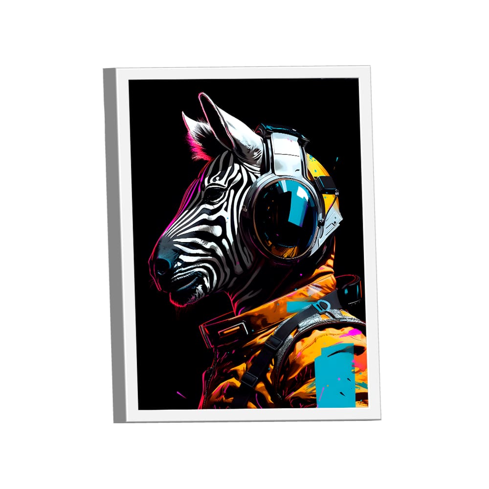 Quadro Zebra Colors -- BR ARTES