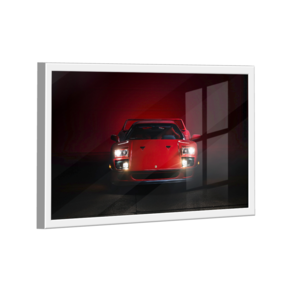 Quadro Ferrari F40 Vermelha Frente -- BR ARTES