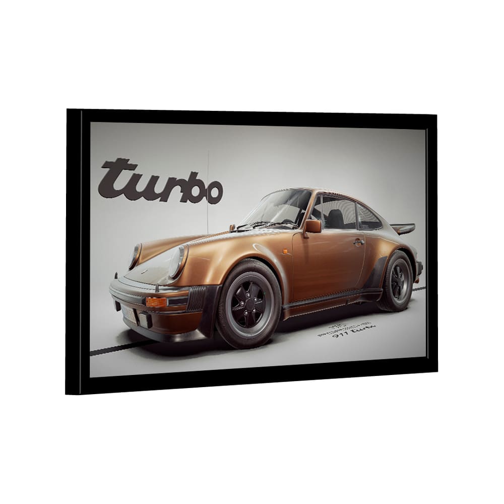 Quadro Porsche Gold 911 Turbo -- BR ARTES