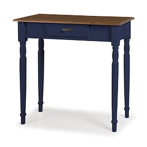 Aparador para Sala em Madeira Maciça 1 Gavetas 634 Linz Móveis - Azul Petróleo/Imbuia Glazer