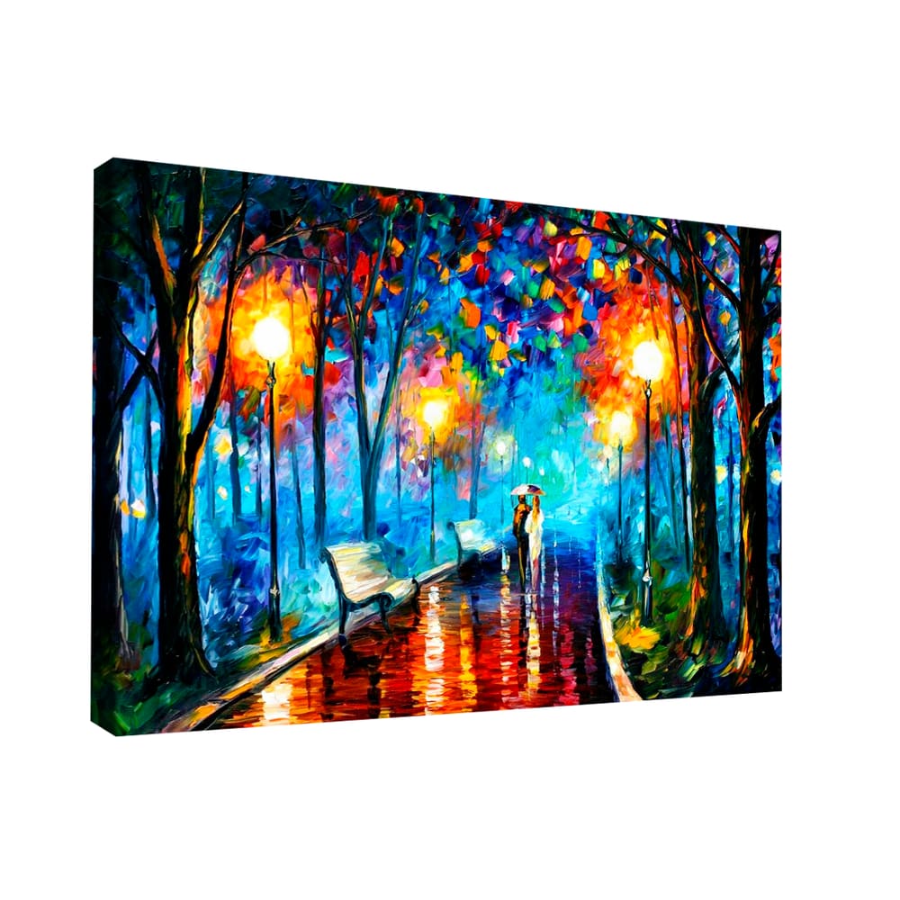 Quadro Pintura de Casal Caminhando -- BR ARTES