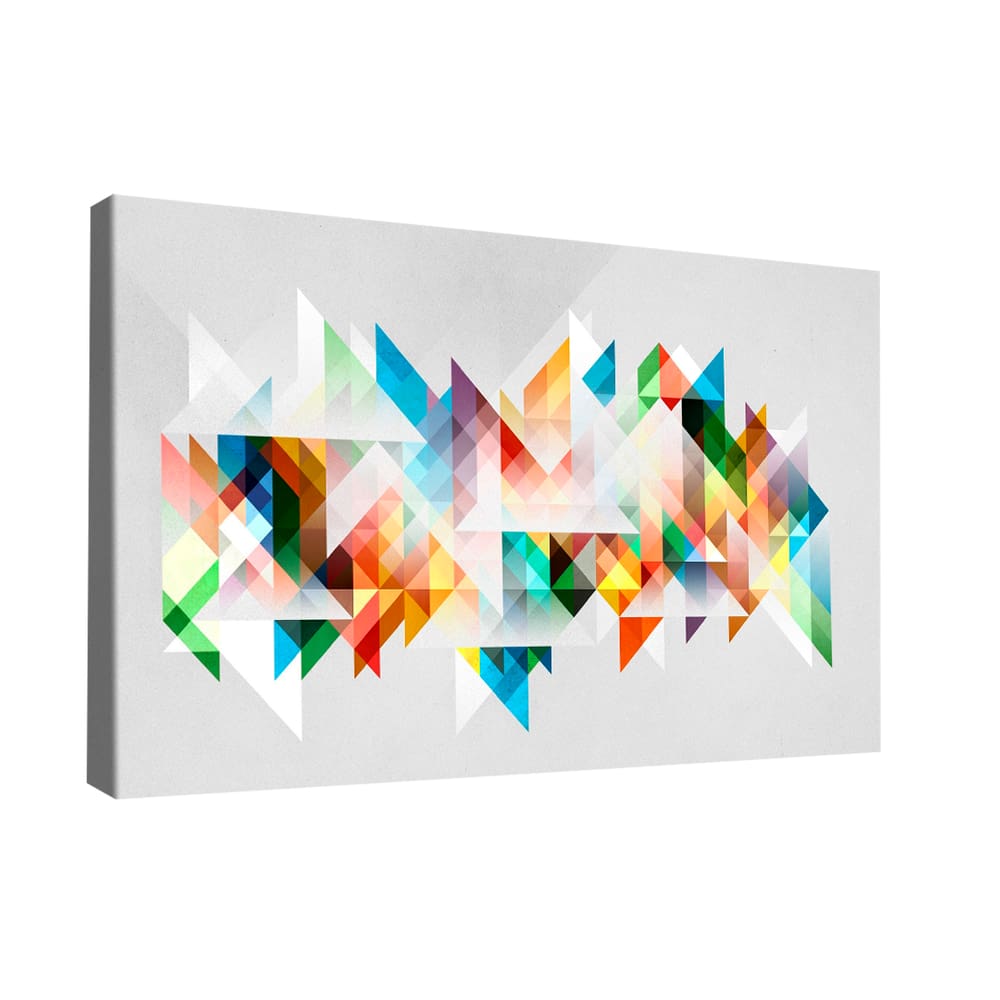 Quadro Geométrico Multicolorido -- BR ARTES