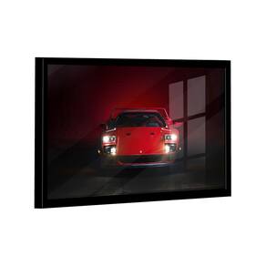 Quadro Ferrari F40 Vermelha Frente -- BR ARTES