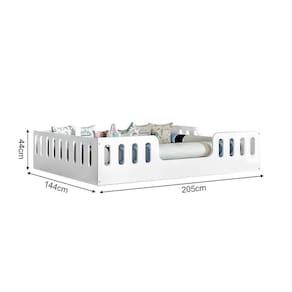 Cama Casal Design Montessoriana Helo - Branco - Cor: Branco