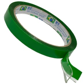 Fita Dupla Face Extraforte Transparente Verdinha 12mm x 2m