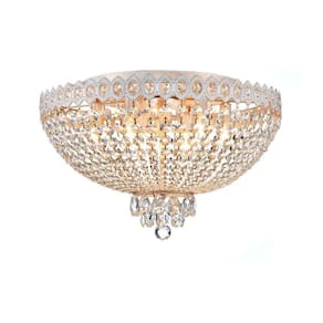 Plafon Queen Metal Com Cristais K9 Transparentes E 9 Lâmpadas E14 Única Único