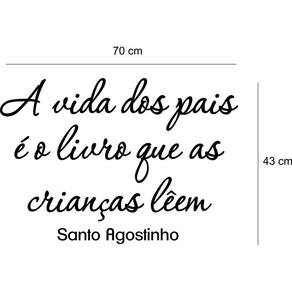 Adesivo De Parede A Vida Dos Pais É O Livro