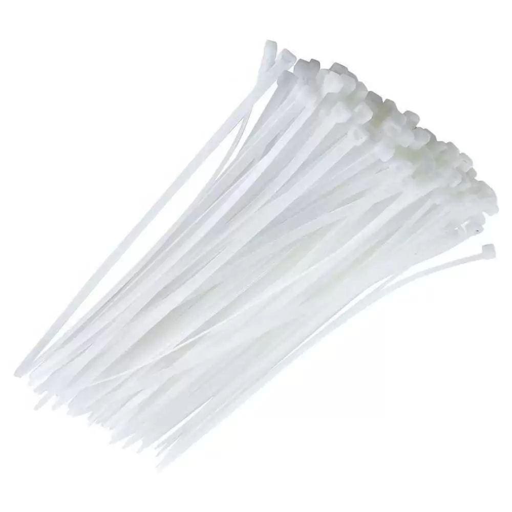 Abraçadeira De Nylon 6,5x450mm - 50 Unidades Branca