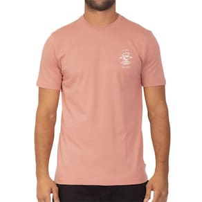 Camiseta Rip Curl Search Essential WT23 Masculina Dawn Rose
