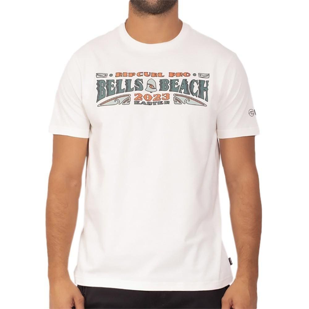 Camiseta Rip Curl Bells Arch WT23 Masculina Bone