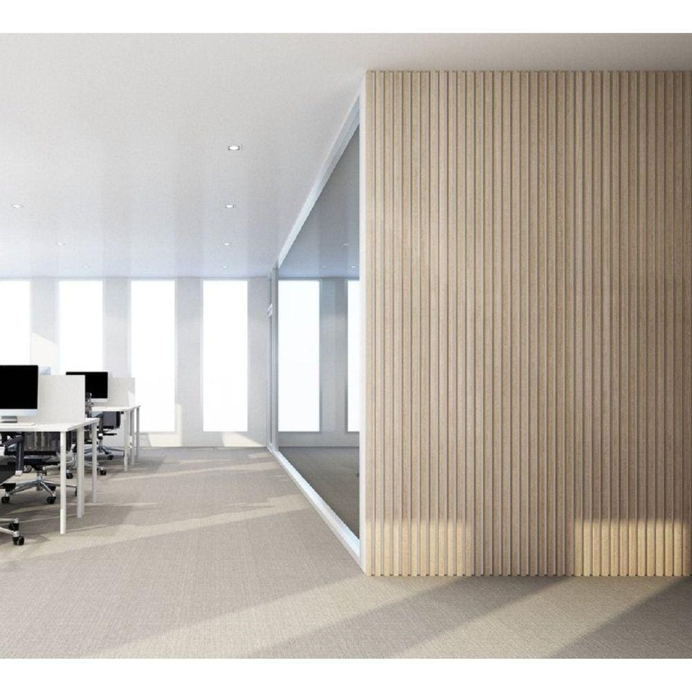 Kit Painel Ripado MDF 4 Placas 5x1,5x250cm 0,5m² Casablanca Marfim