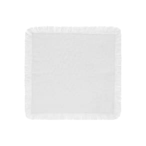 Guardanapo de Tecido em Algodão Franja Branco