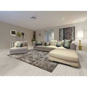 Tapete 192x250cm Serido São Carlos Cream/Taupe B2694A