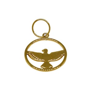 Pingente Em Ouro 10k 416 Pomba Da Paz Espirito Santo