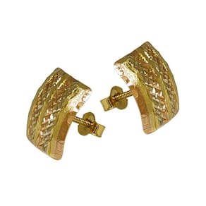 Brinco Em Ouro 10k 416 Chapa 9 Cores Quadrado